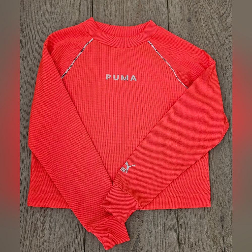 PUMA Vibrant Coral Crewneck